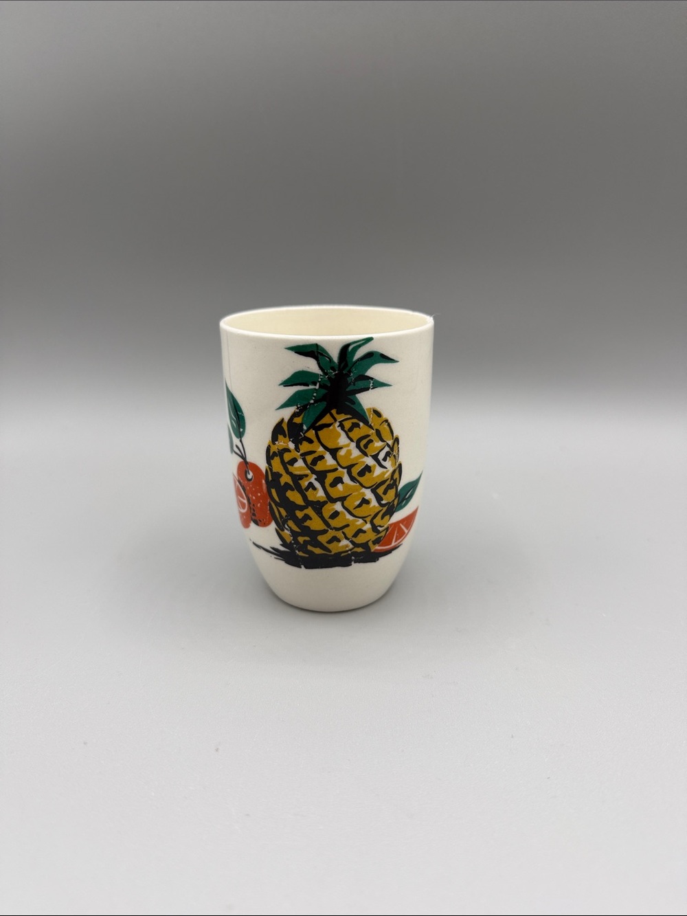 Vintage Japan Pineapple Orange Slices Juice Glass